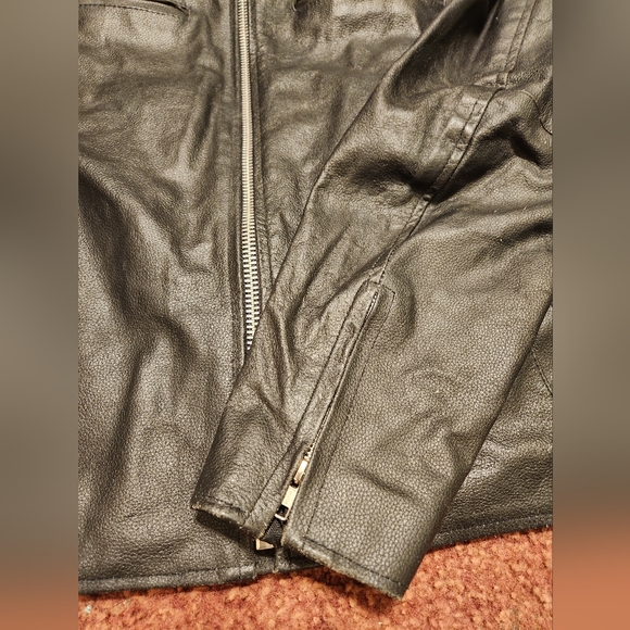 2xl black leather jacket - Picture 17 of 17